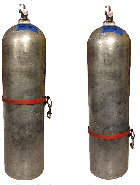Configuração dos cilindros no Sidemount